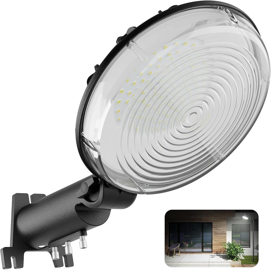 LED Barn Light, 150W Dusk to Dawn LED Outdoor Light with 20000LM 6500K Daylight, IP66 Waterproof Security Exterior Street Light with 150Adjustable Angle, Ultra-Bright & Easy to Install