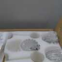 Vintage Bathroom Light Fixtures, 4 Light Gold Bathroom Vanity Light, Matte Antique Brass Finish with Crystal Glass Shade, Wall Sconces Lighting for Bedroom, Living Room, Hallway