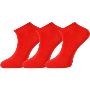 Mysocks Unisex Trainer Socks | Combed Cotton| Seamless Toe | Breathable Fabric| Make Your Steps more active (9-12, 3 Pairs Red)