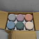 NETANY 6-pack 16 oz Overnight Oats Containers with Lids, Glass jars with Airtight Lids, Wide mouth Mason Salad jars, Glass Food Storage Containers for Snacks Yogurt Spice Sugar