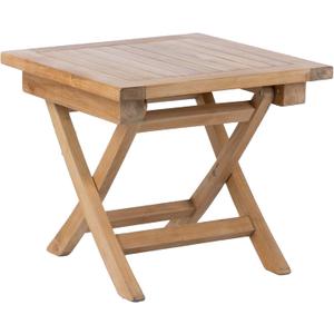 Teak Wood Folding 20-Inch Outdoor Coffee Table - Perfect for Camping & Outdoor Entertaining - Ideal for Backyard, Front Porch, Balcony (Square)