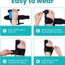 Bunion Corrector Women & Men Big Toe - 1 Pair Bunion Splint Brace - Adjustable Bunion Correction with Soft Gel - Splint Brace for Pain Relief - Toe Straightener with Non-slip Strap(Black)