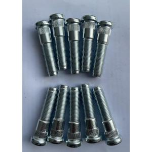 10PCS M14-1.50 Serrated Wheel Stud Bolts 610-615 - 0.62' Knurl, 2.35' Length Compatible with Select Dodge Durango, Ram 1500, Jeep Grand Cherokee Models