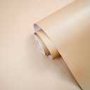 11 Yards Solid Color Gold Wallpaper, Peel and Stick Contact Paper, Thickened Textured Waterproof Removable, Colored Wall Paper Self-Adhesive for Bedroom Office Furniture 17.7 x 393.7 Inch