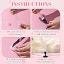 2 x 3 Pcs 7.9" Bud Vase Taper Candle Holder's Acrylic Striped Bud Vase with Silicon Rubber Case Designed Specially for Taper Candle Sizes from 22mm to 27mm for Wedding Tablescapes Decoration