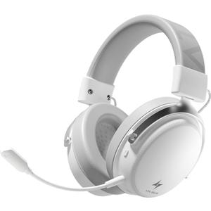 ATK N9 Gaming Headset for Xbox Series X|S, PS5, PC & Switch, Stereo Gaming Headphones with Detachable Noise-Canceling Mic,3.5MM Wired/2.4G/Bluetooth (N9 Pro/White)