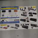 AGASY Shoe Rack, 24 Tiers Shoe Storage Cabinet 48 Pair Plastic Shoe Shelves Organizer for Closet Hallway Bedroom Entryway (Black Transparent, 8 Cubes)