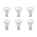 Amazon Basics PAR20 LED Light Bulb, 50 Watt Equivalent, Energy Efficient 7W, E26 Standard Base, Warm White 3000K, Dimmable, 10,000 Hour Lifetime , 6-Pack