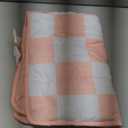 yescool Black Checkered Weighted Lap Pad 2 Pounds Cooling Weighted Lap Blanket, Plaid Small Weighted Blanket, Weighted Throw Blankets Gifts for Travel Indoor Outdoor, 20"x30"