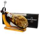 Monte Nevado Jamon Iberico (Shoulder) - Grain Fed - Ham Stand and Knife Included - Min. Weight 10.5 lb, 24 Months Avg. Curing Time - 50% Iberico Ham Spain Cebo - Great Family and Friends Gift