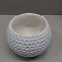 Accents & Occasions Ceramic Golf Ball Planter or Flower Arrangement Vase, 3-3/4-Inch