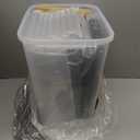 Amazon Basics Pet Food Storage Container Set, 30lbs and 10lbs with Scoop, for Dogs and Cats