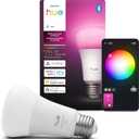 Philips Hue Smart LED A19 Bulb, 1 Pack, White & Color Ambiance, E27 Base, 9.5W, Full Spectrum Light 1000K-20000K, 1100 Lumens, Dimmable LED Bulbs, Works with Alexa, Google,& Apple Home