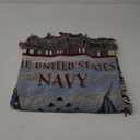 Pure Country Weavers PCW - US Navy Blanket - Gift Military Tapestry Throw Woven from Cotton - Made in The USA (72x54)