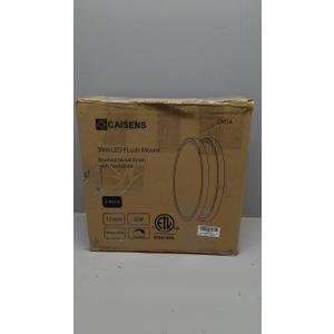 12 Inch Modern Flush Mount Ceiling Light Fixture, 2 Pack, Brushed Nickel, 22W, 3000K, Dimmable, Indoor Use Only