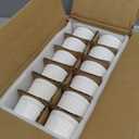 Foraineam Set of 12 Porcelain Ramekins Bakeware, 4 Ounce White Souffle Dishes Dessert Custard Baking Cups for Baking, Cooking, Serving