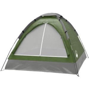 2-Person Camping Tent - Shelter with Rain Fly and Carrying Bag - Lightweight Outdoor Tent for Backpacking, Hiking, and Beach by Wakeman (Green)