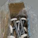 SHUESS 10 Pack Garage Door Roller 1-3/4" Quiet Garage Door Wheels Replacement 3.8 Inch Stem Nylon Rollers for Garage Door, High Load 11 Ball BearingWhite