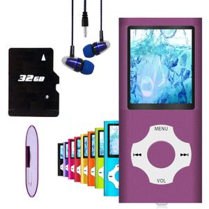 MP3 Player, Hotechs MP3 Music Player with 32GB Memory SD Card Slim Classic Digital LCD 1.82'' Screen MINI USB Port with FM Radio, Voice Record
