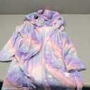 Doctor Unicorn Girls Fleece Hooded Robe Toddler Warm Fuzzy Bathrobe Size 5-6 Y