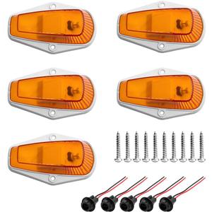 5PCS Truck LED Cab Marker Light, 12V Front Top Roof Running Lamp Assembly, Bright Top Clearance Signal Running Light, Compatible with F150 F250 F350 Super Duty Pickup Trucks