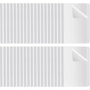 BBTO 100 Pcs Clear Report Covers with Sliding Bar for A4 Paper Resume Covers Presentation Folders File Document Binder for School Business, Letter Size 12 x 8.7 Inches(White)