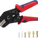 Crimping Tool Ratcheting Wire Crimper Tool for Non-Insulated Open Barrel Terminals 0.25-1.5mm² Crimping Pliers AWG 24-16, SN-58B
