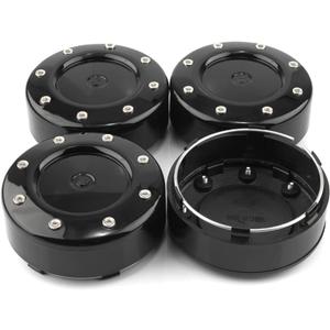 4pcs 3.62in Wheel Center Caps for Mayhem Wheels Center Hubcaps Black Center Cover Replacement(Outer Diameter 3.62in/Clip Diameter 3.35in)