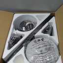 Ceiling Fans with Lights, 52 Inch Low Profile Ceiling Fan with Light and Remote Control, Flush Mount, DC Reversible Motor, Noiseless, Brown 6 Speeds Ceiling Fan for Bedroom