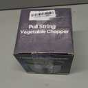 Ourokhome Manual Food Processor Vegetable Chopper, Portable Hand Pull String Garlic Mincer Onion Cutter for Veggies, Ginger, Fruits, Nuts, Herbs, etc., 900ml, Grey