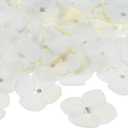 60-Pack Dried Pressed Flowers for Resin, Real Natural Bulk Dry Floral for Crafts/DIY Jewelry/Soap Making/Scrapbooking/Candle/Epoxy Resin Supplies [White]