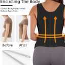 MAGICFAJAOS Waist Trainer Corset for Women Belly Fat Tummy Control Sport Workout Body Shaper Vest for Women Postpartum (Black, L)