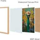 2 x Colorful Wall Art Prints Girl In The Flower Field Poster Canvas Art Wall Decor Picture For Bedroom Office Bathroom Wall Decor Aesthetic Home Artwork 8"  10" With Framed