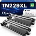TN229XL Black Toner Cartridges, Compatible Replacement for Brother TN229XL TN229 Black TN229XLBK TN229BK to Use with MFC-L3780CDW HL-L3280CDW MFC-L3720CDW HL-L3220CDW HL-L3300CDW Printer (2 Pack)