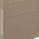 Carstens 1-Inch Heavy Duty 3-Ring Binder - Side Opening, Sand, Durable Plastic, Precision No-Gap Rings, Waterproof Cover, No Pockets, Holds 125 US Letter Sheets, BPA-Free, Made in USA (8717-3R) (Individual, Taupe)