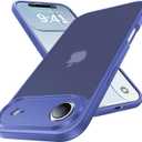 for iPhone 17 Air Case, [Ribbed Non-Slip Sides] [Military-Grade Drop Protection] [Full Camera Protection] Anti-Yellow Soft-Touch Shockproof Slim Phone Case for iPhone 17 Air, Cobalt Blue