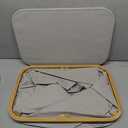 LONBET Laundry Basket with Lid, Made from Breathable Fabric | Aesthetic Clothes Hampers for Laundry with Side Handles & Sturdy Bamboo Frame (40 Gallons - Double, Light Gray)