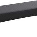 Liykimt Stretch Dining Bench Cover,Bench Slipcover Jacquard Anti-Dust Removable Washable Upholstered Rectangle Bench Seat Protector Cover for Ding Room,Living Room, Bedroom, Kitchen(Dark Gray)