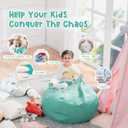 Bean Bag Chair Cover (No Filler) for Kids and Adults,Beanbag Stuffed Animal Storage Without Filling Plush Toys Holder and Organizer Soft Premium Corduroy 200L