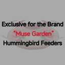 Muse Garden Upgraded Replacement Metal Base, Fits Hummingbird Feeders of Muse Garden Only, No Rust, Safe for Hummingbirds, Copper+Red Color Bottom
