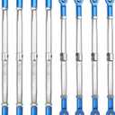Steel Toe Links Push Rod Steering Links Turnbuckle Rod 5319X 5338R Compatible with Traxxas 1/10 EREVO 2.0 E-Revo Revo Summit RC Upgrade Parts