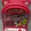 Skirfy Claw Machines for Kids,Unicorns Toys for Girls Age 6+,Arcade Games Mini Vending Machine with Squishy Fidget Toys,Candy Dispenser,Claw Game,Birthday Gifts for Kids Age 6+ (Strawberry)