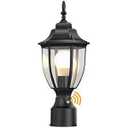 Lamomo Dusk to Dawn Outdoor Post Lights, Waterproof Aluminum Lamp Post Light Fixture, Lamp Posts Outdoor Lighting Pole Lantern for Yard Patio Pathway Garden