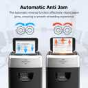 BONSEN 150-Sheet Autofeed Paper Shredder Heavy Duty, 60 Mins Micro-Cut Shredder for Office, 6 Gal Large Capacity Bin P-4 High Security Commercial Document Shredders for Home Office S3114