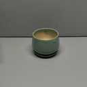 G EPGardening Ceramic Pots for Plants - 6 Inch Plant Pot with Drainage Hole and Saucer, Modern Ceramic Planter for Indoor Outdoor, Round Flower Planter, Gifts for Plants Lovers, Home Decor, Green