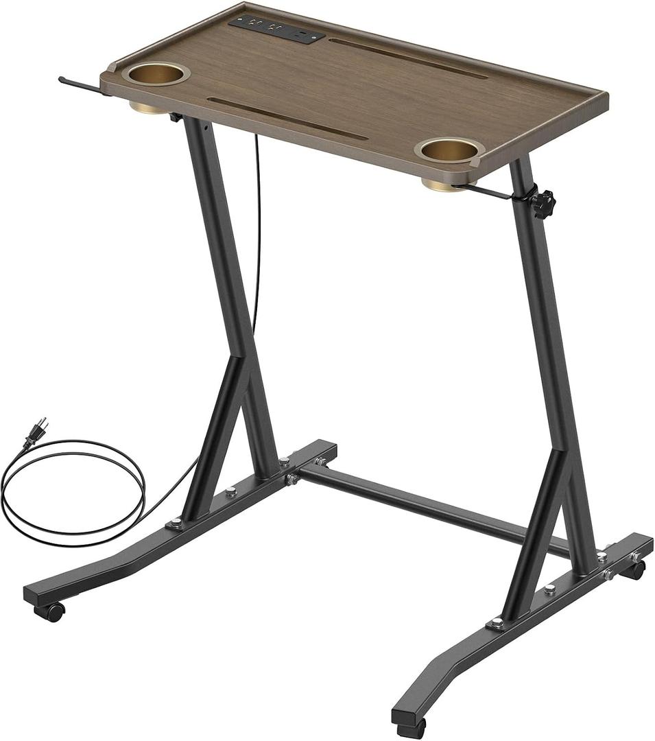 KingDolly Standing Desk for Walking Pad, Treadmill Desk with Power Socket