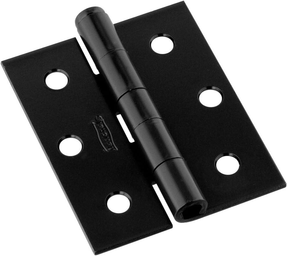 National Hardware N115-451 V129 Screen/Storm Door Hinges in Black, 3" x 2-1/2", 2 piece
