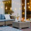Brightown 29 Feet LED Outdoor String Lights with Shatterproof G40 Edison Bulbs, Connectable and Weatherproof Strand, Commercial Grade Patio Lights for Backyard Garden Patio Decorative, White