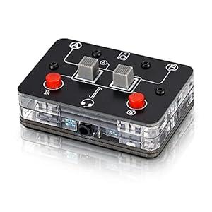 [Upgrade] Mini 2Way Microphone Headset Speaker Audio Switcher Box 3.5mm A & B Selector