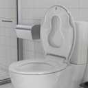 Slow Close Elongated Toilet Seat with Child Seat - Soft Quiet Closing Lid, Toilet Seat Replacement Easy Clean & Quick Install Design, Stain-Resistant PP Material, Universal Fit for Most Toilets, White